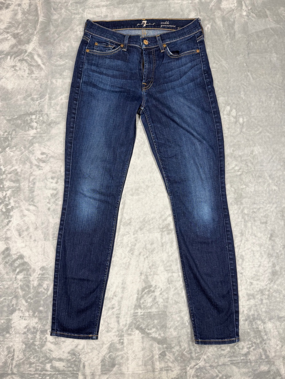7 For All Mankind Women's Ankle Gwenevere Dark Wash Jeans